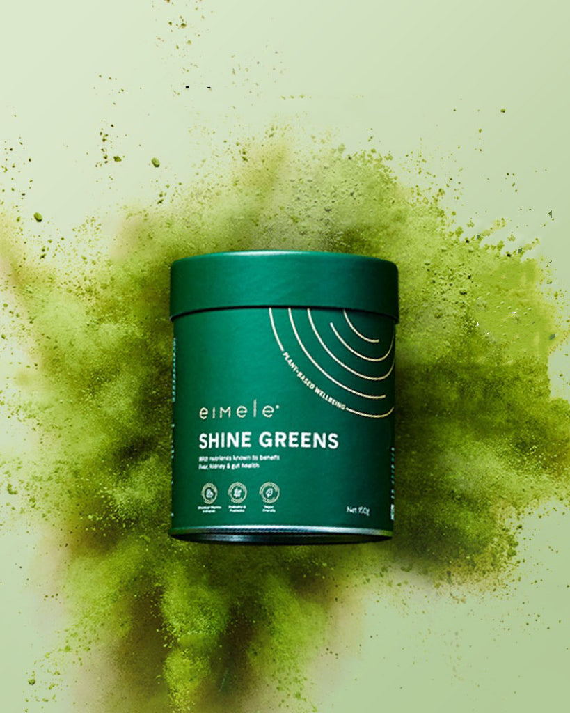 Double Shine Greens bundle Pack + Water Bottle – Eimele