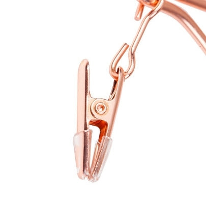 Kissy hangers with anti-slip clips, high quality and durable rose gold hanger