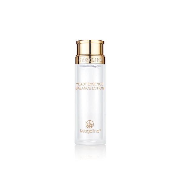 Mageline Yeast Essence Balance Lotion. This deep hydrating lotion with rich yeast extract effectively helps to further cleanse the skin, reduce dullness and balance skin PH level, effectively penetrate the inner 5 layers of skin to lock in moisture, brightening, deep hydration, prevent whiteheads and blackheads and balancing the secretion of oil and water.