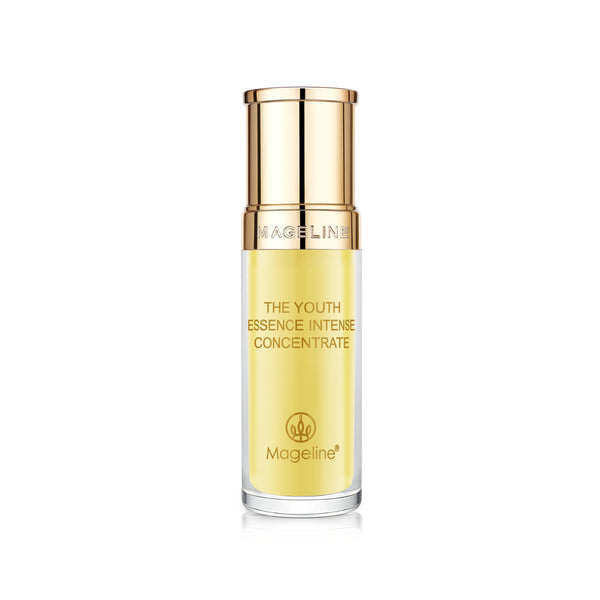 Mageline The Youth Essence Intense Concentrate (for dry and normal skin). The essence of rare plants to dilute melanin in the deeper layer of skin, improve micro blood circulation, leaving the skin healthy, firm and radiant. Smaller molecules help to improve the absorption rate, nourishing and renewing the aging skin, making the skin supple and improve its elastin while reducing skin pigmentation.
