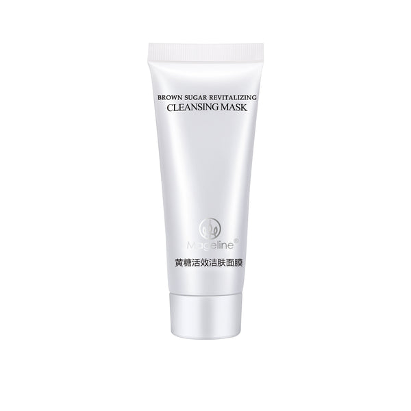 Mageline Brown Sugar Cleansing Mask. Moisturises, softens and illuminates the skin. Prevents skin roughness and clears up dead skin while nourishing the skin. It helps removes dirt and impurities, decrease sebum production and reduces pore size. Great for treating congested skin, whiteheads and blackheads. Firmly locks in moisture. Prevent dullness and fine lines. Restoring supple skin and evens up skin tone
