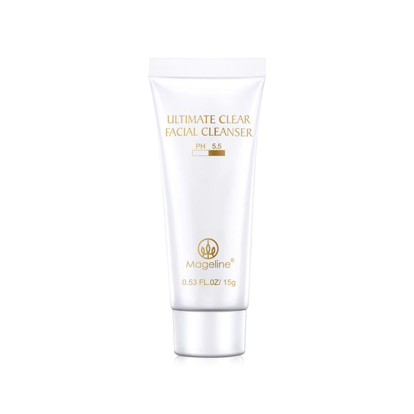 Mageline Ultimate Clear Facial Cleanser. Mild facial cleanser to rid the skin of any impurities, but keep it hydrated at the same time. Deep cleansing of pores, exfoliate and removal of makeup residual, dirt and dust. Designed for sensitive skin with a PH value of 5.5, mild and without irritation and does not give the skin any burden. It control oil secretion and also removes acne, soothes skin irritation and leaving the skin clean, soft and refreshed.