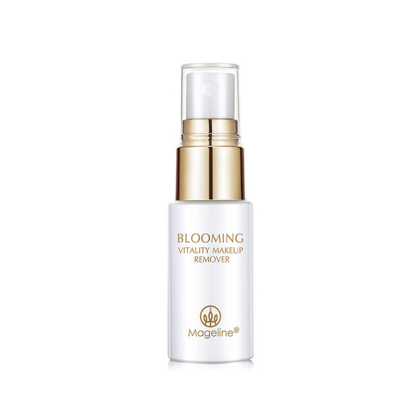 Mageline Blooming Vitality Makeup Remover deeply removes eyes and face makeup, dirt and excess aging keratin. Helps in shrinking the pores, opens up skin absorption channels, enhances subsquent absorption of skincare nutrients that includes moisturising ingredients of plant extract. While cleansing, it does not remove the skin moisture, keeping it moisturised. Non-sticky, gentle and non-irritating resulting in a clean and fresh skin.