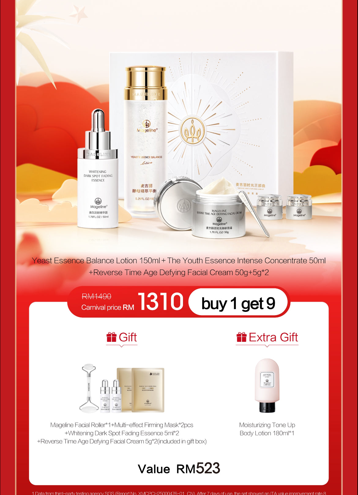 Promotion: Mageline Timeless 3-Step Skincare Set