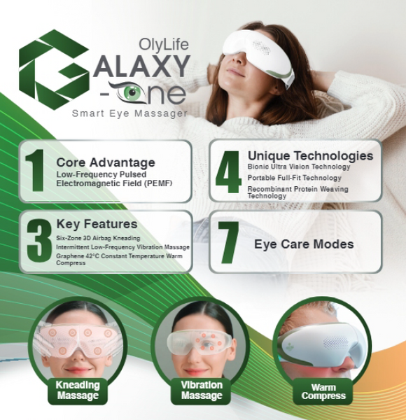 Olylife Galaxy G-One (Smart Eye Massager) + Olylife THz Tera P90+ Olylife Galaxy G-One (Smart Eye Massager) + Olylife THz Tera P90+