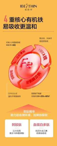 IBEThin Ejiao Peptide Iron-Rich Double-Layer Gummies