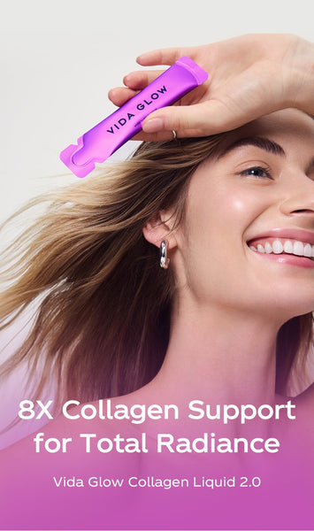 Vida Glow Marine Collagen Liquid 2.0, Double the Firmness, Double the Bounce