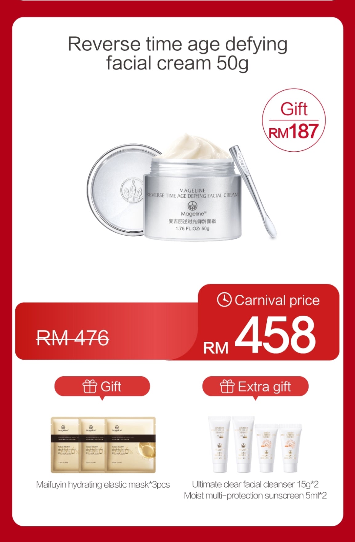 Promotion: Mageline Reverse Time Age Defying Facial Cream