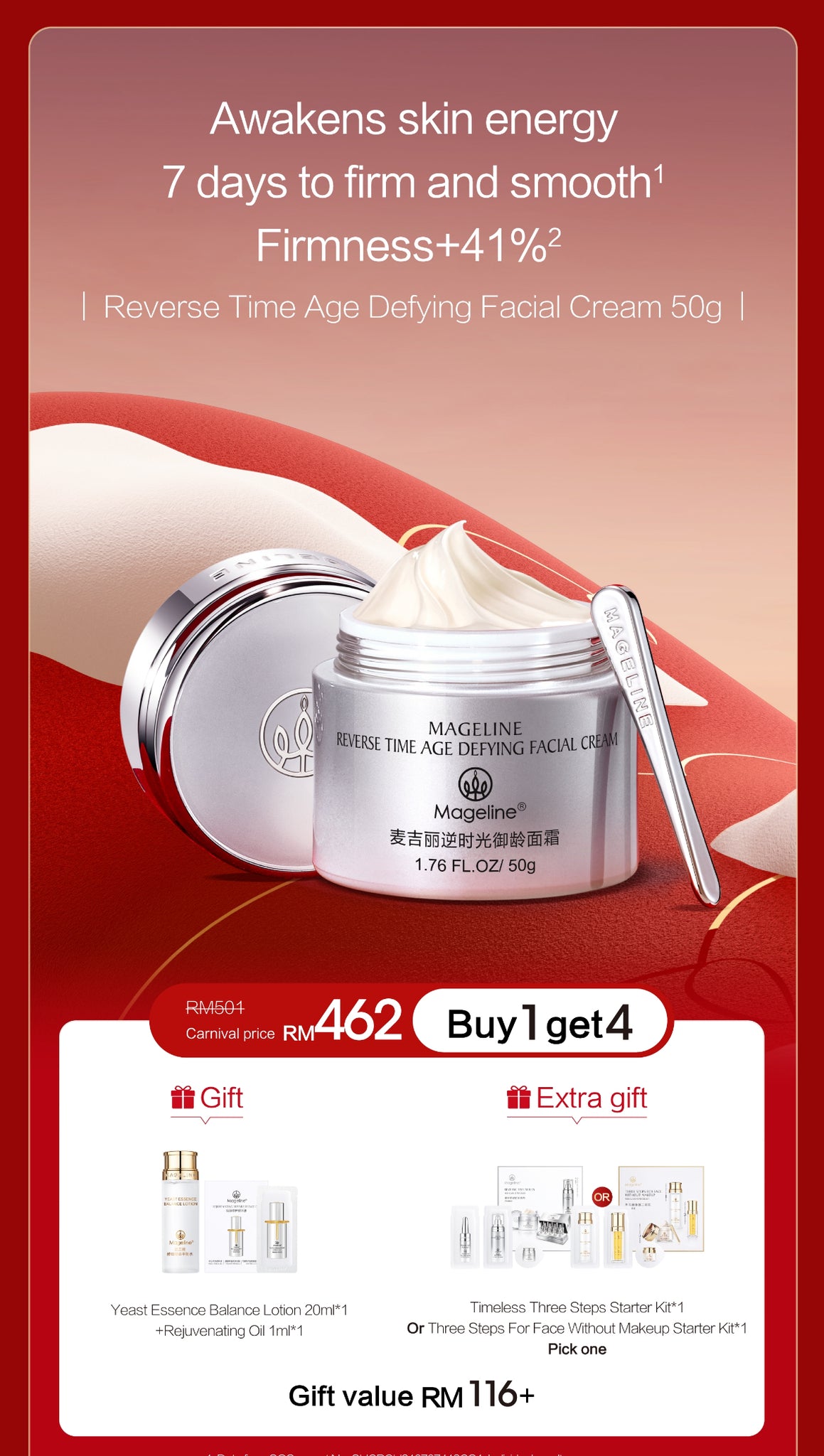 Promotion: Mageline Reverse Time Age Defying Facial Cream