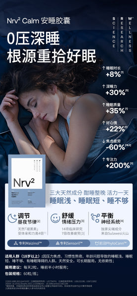 RW NRV2    Calm | Stress & Sleep Supplement | Supports Nervous System & Stress Response  Nrv² supports the body’s natural response to stress and supports you achieve a restful night’s sleep. The formulation supports the body to enter ‘rest and relax’ mode which is related to relaxation, calm and sleep. 