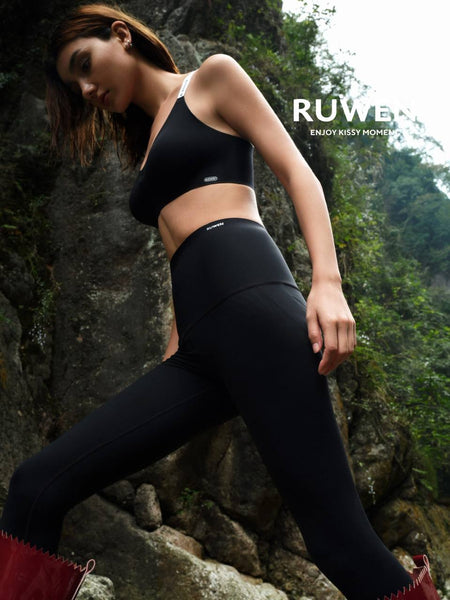 Kissy Ruwen Ultra Slim Yoga Pants. The fabric is made of professional sports fabric with high clip layer, which is soft and weightless, breathable, sweat-wicking and skin friendly. The addition of Lycra elastane allows you to stretch freely. It is made for a variety of activities, including workout, yoga, running, commuting and even casual use.  