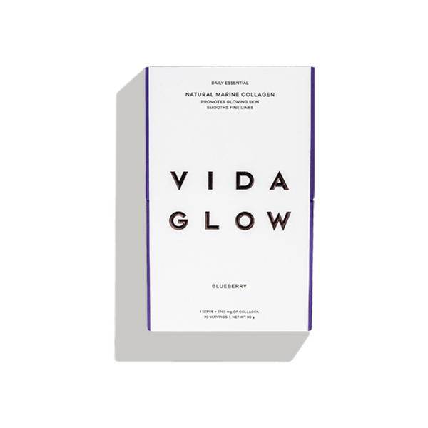 Vida Glow Natural Collagen Powder. Firm, youthful-looking skin. Thick hair. Strong nails. As part of your daily beauty routine, Natural Marine Collagen supports the natural aging process. Original Natural Marine Collagen is a collagen peptide supplement made from sustainably-sourced fish skin. Vida Glow’s hydrolysed marine collagen has been activated to boost absorption (so your body can actually use it) and stimulate fresh collagen production.