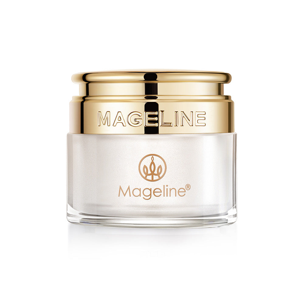 Mageline Noble Lady Cream is the best seller product of Mageline, a natural skincare product to replace BB foundation cream, it naturally brightens the skin to its brilliance. The hydrolysed sheep placenta extract helps dissolve and exfoliate the skin, repair damaged skin structure, dilute fine wrinkles. The rose oil extract helps dilute spots and scars, close up pores and promote metabolism. The jellyfish extract rejuvenates the skin while preventing wrinkles, improves skin tone and clean up blemishes. 
