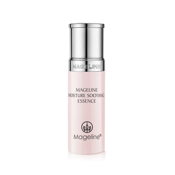 Mageline Moisture Soothing Essence. Contains a variety of plant extracts and other skincare ingredients such as yeast extract and snail extract which provide deep moisturising. It helps with dry and sensitive skin condition. Creates healthy and lustrous skin after long-term use