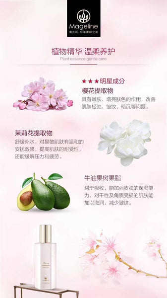 mageline cherry blossom fragrance body lotion